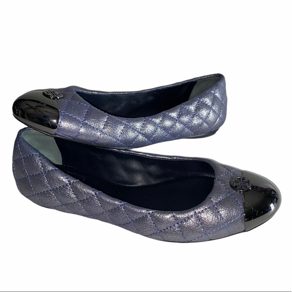 Tory Burch Kaitlin Quilted Captoe Flats size 6.5 - Picture 1 of 16